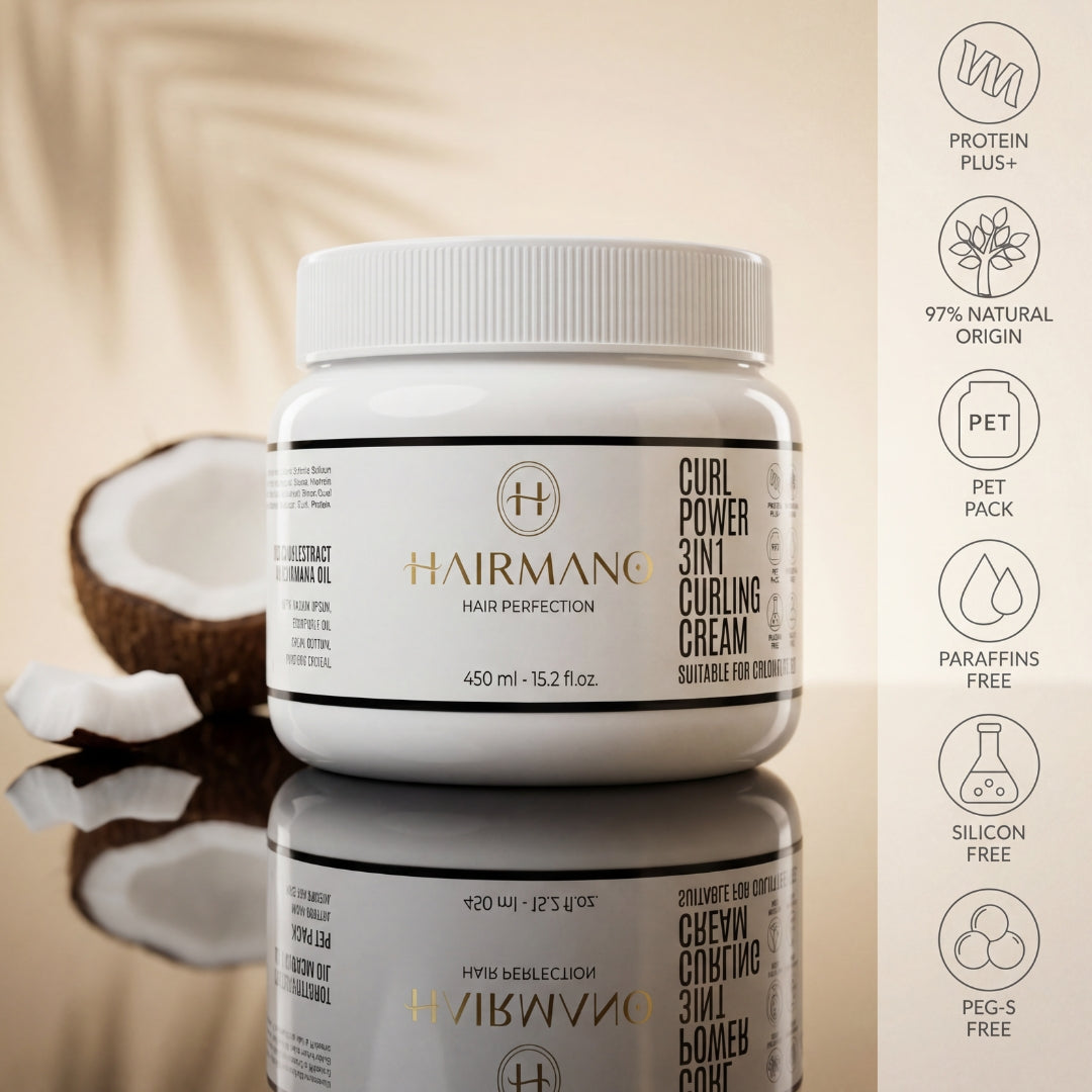 Hairmano Curl Power 3-in-1 Curling Cream 450ml