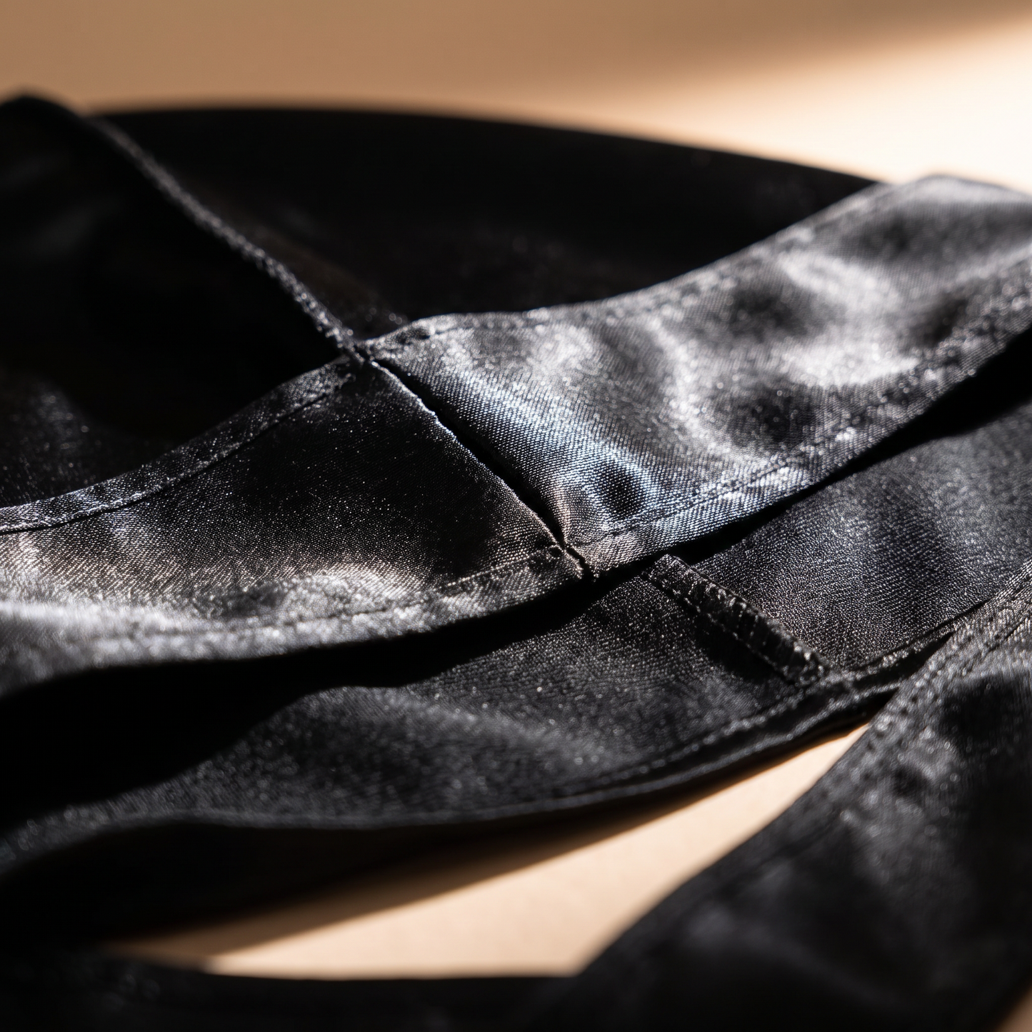 EMZS Premium Silky Satin Durag - Zwart | Waves, Braids & Locs