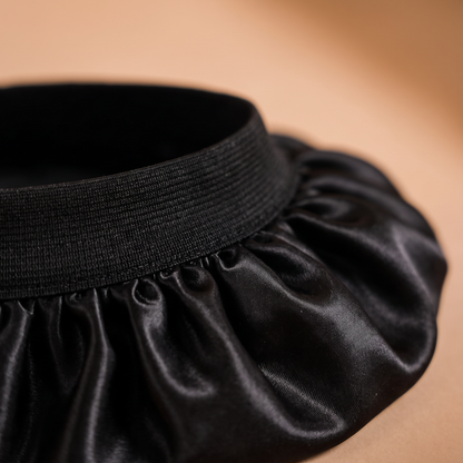 EMZS Premium Silky Satin Bonnet - Zwart - Unisex